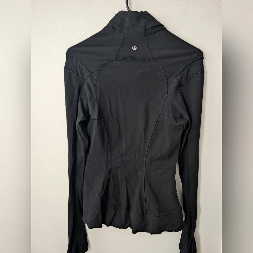 Lululemon Bhakti Yoga Jacket Black‎ Full Zip Size 9